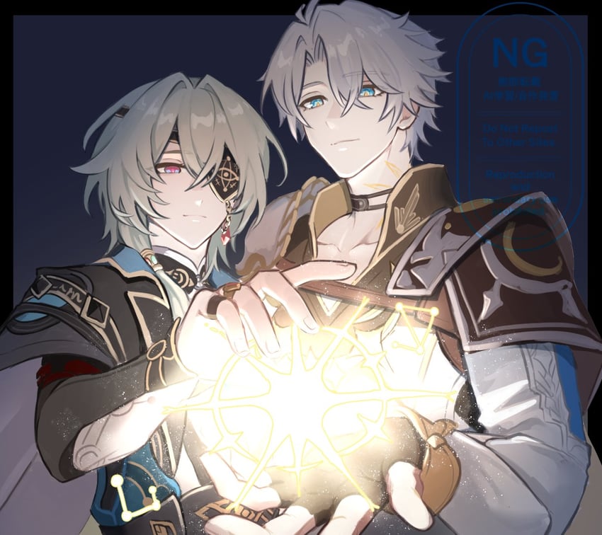 phainon and anaxa (honkai and 1 more) drawn by lumbbyz