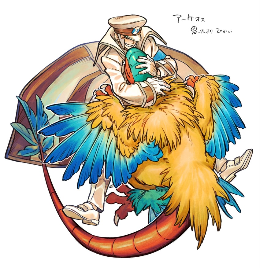 emmet and archeops (pokemon and 1 more) drawn by li_sakura