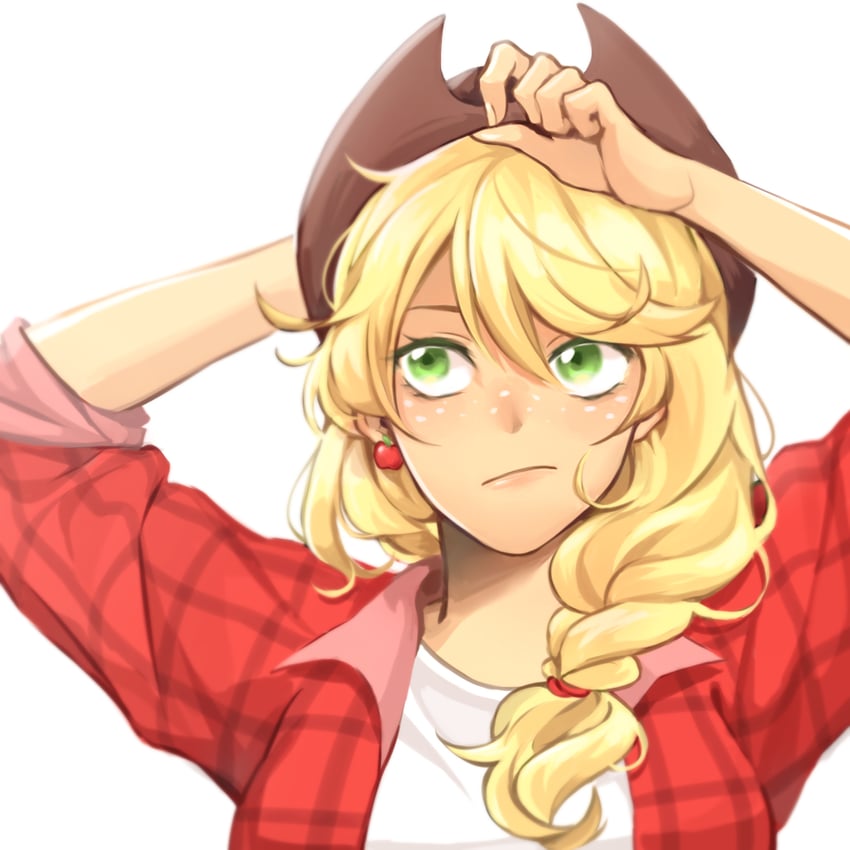 applejack (my little pony and 2 more) drawn by dcon_34