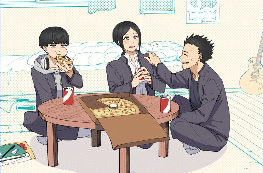 kaji ren, touma hiragi, and kouta sako (wind breaker) drawn by soul_(tamashii)