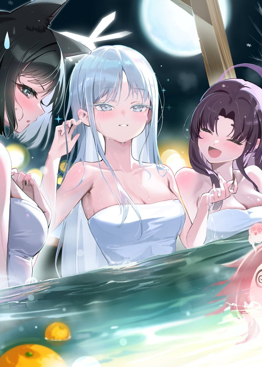 kikyou, yukari, renge, and nagusa (blue archive) drawn by felnemo