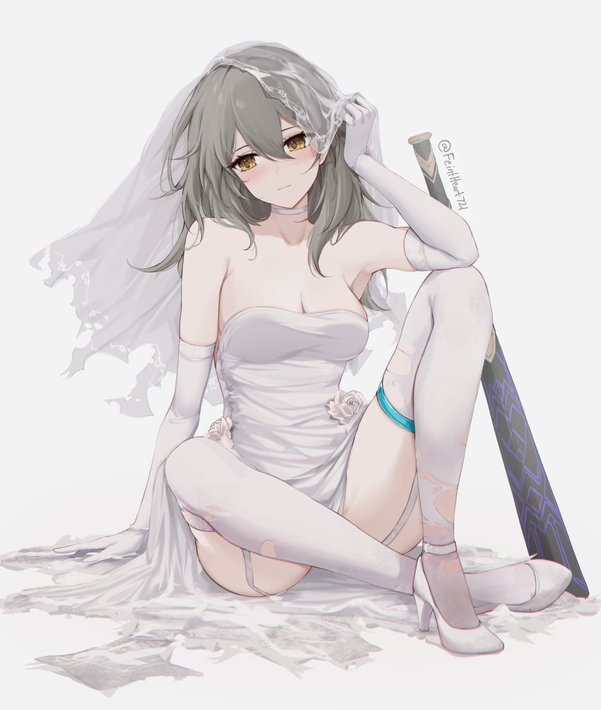 trailblazer and stelle (honkai and 1 more) drawn by feint721