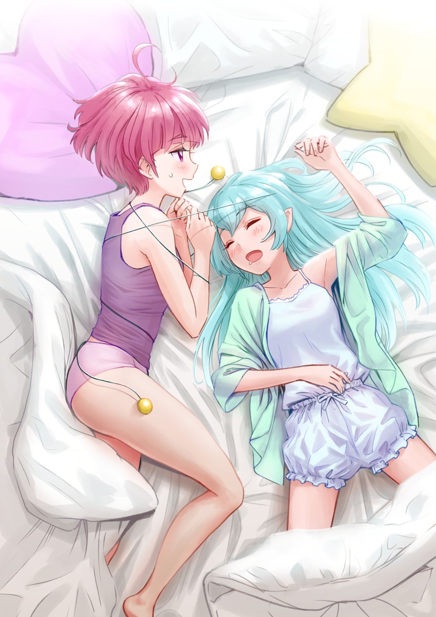 hagoromo lala and hoshina hikaru (precure and 1 more) drawn by itou_shin'ichi
