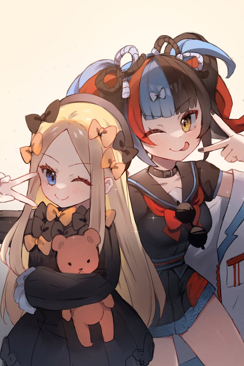 abigail williams and sei shounagon (fate and 1 more) drawn by miya_(miyaruta)