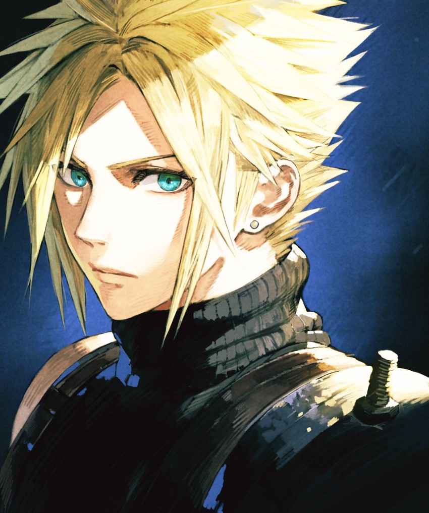 cloud strife (final fantasy and 1 more) drawn by jun_(navigavi)
