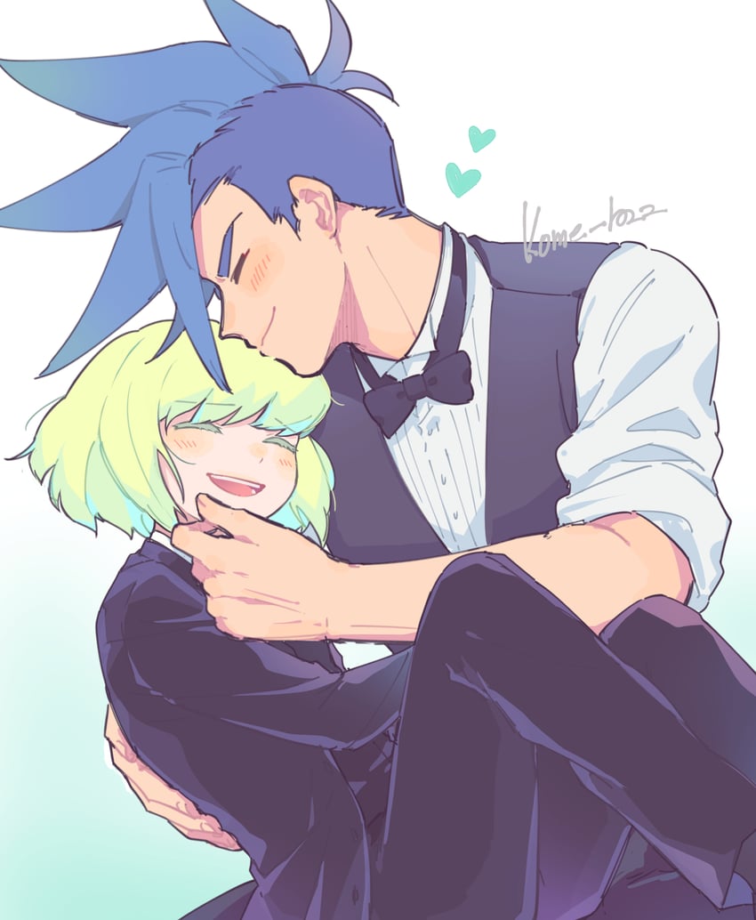 lio fotia and galo thymos (promare) drawn by kome_1022
