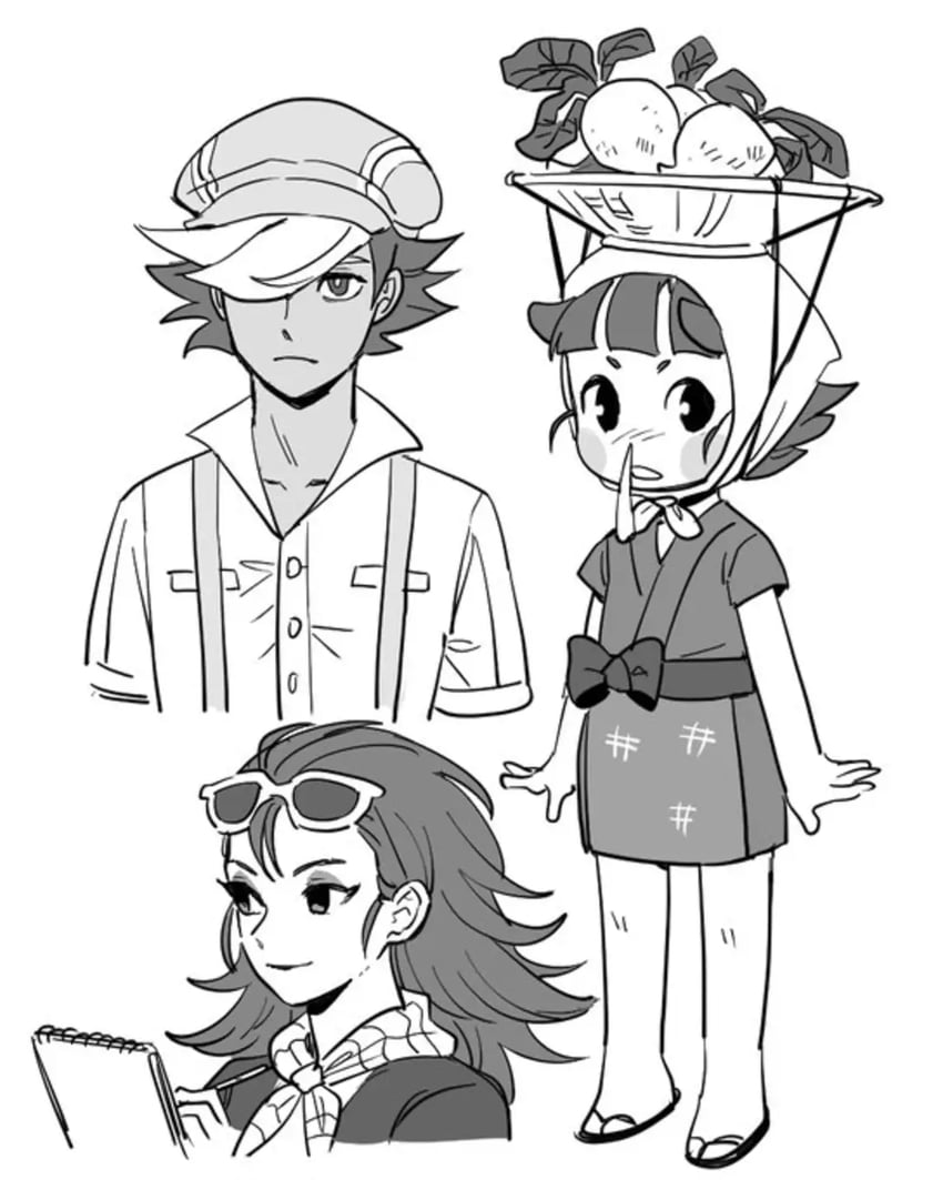 daisy mae, kicks, and label able (animal crossing) drawn by dede_(qwea_00000)