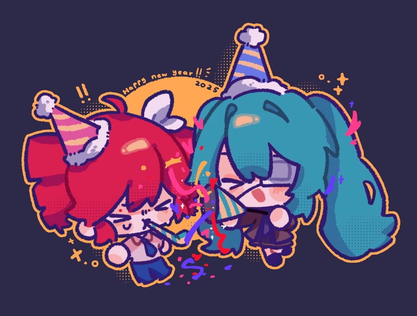 hatsune miku and kasane teto (vocaloid and 4 more) drawn by moochaakaka