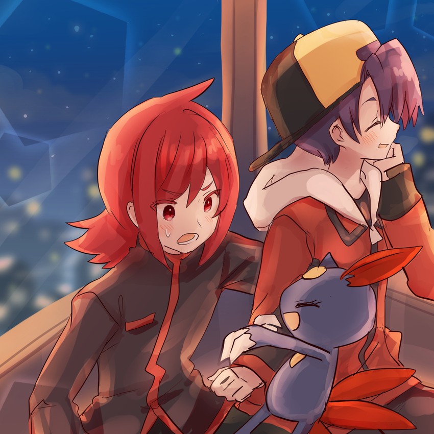 ethan, silver, and sneasel (pokemon and 1 more) drawn by life_neko72
