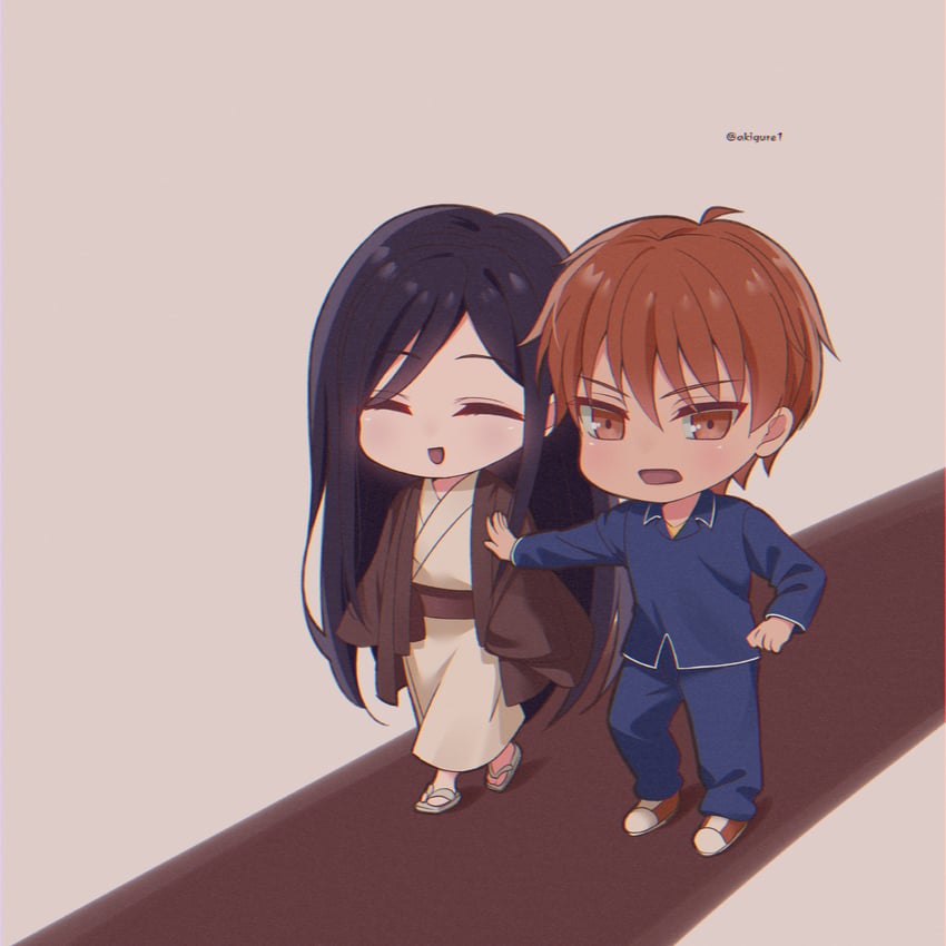 sohma kyou and souma ren (fruits basket) drawn by akigure1