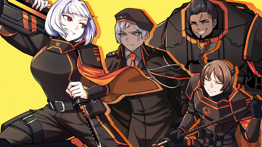 myo, nikolai, rudolph, and maxim (project moon and 1 more) drawn by asdf_(rokiru08)