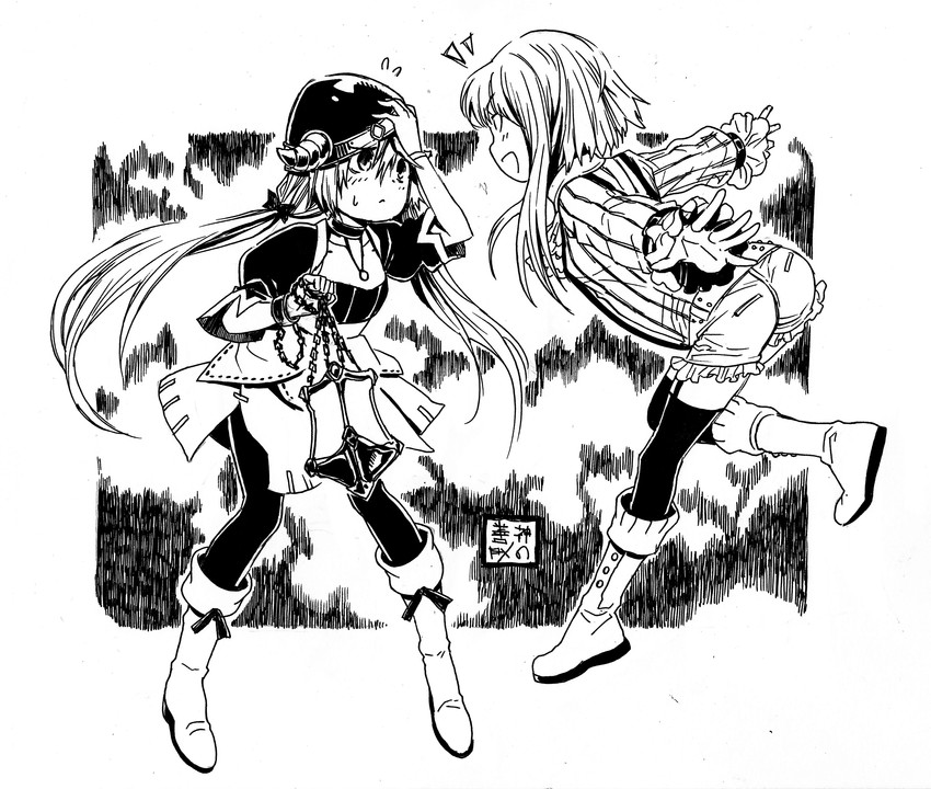 isabelle and cecilia (original) drawn by eudetenis