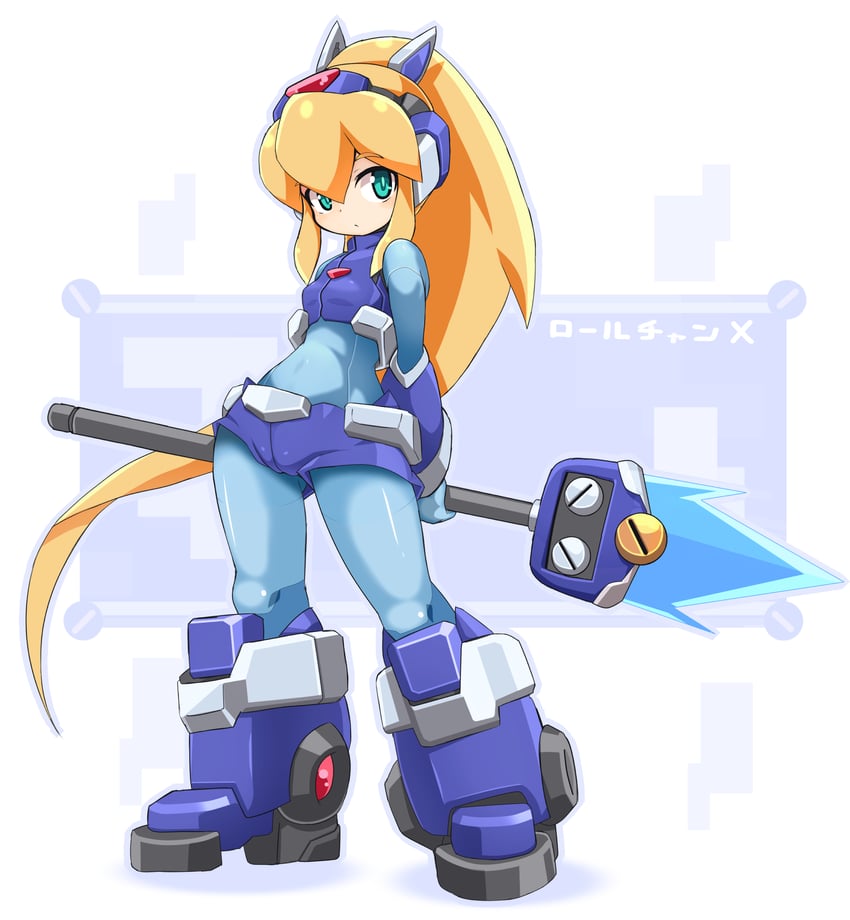 roll (mega man and 1 more) drawn by karukan_(monjya)