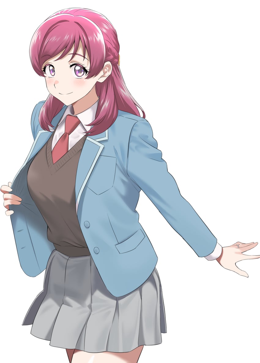yumehara nozomi (precure and 3 more) drawn by sozan