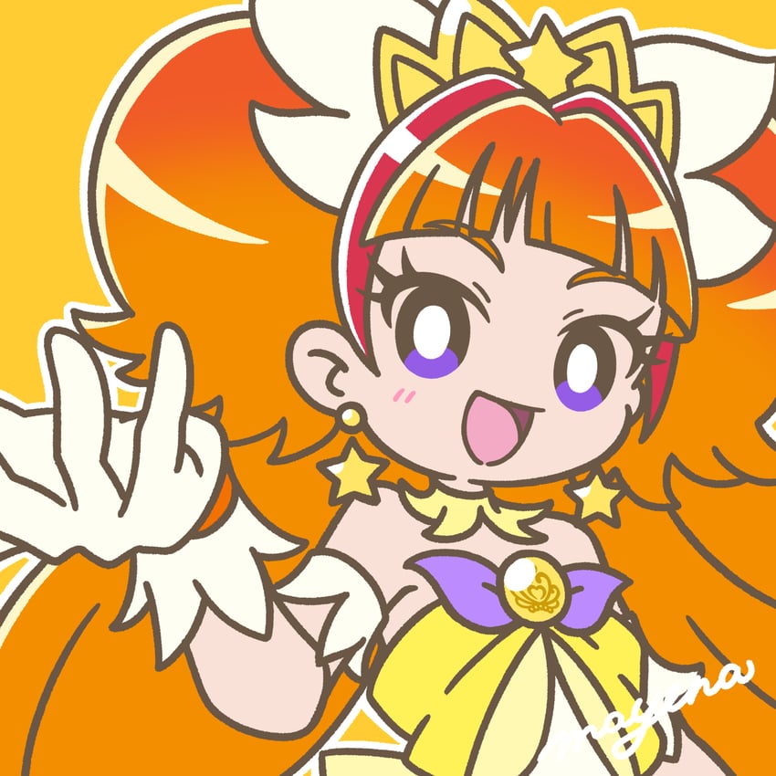 amanogawa kirara and cure twinkle (precure and 1 more) drawn by mayena