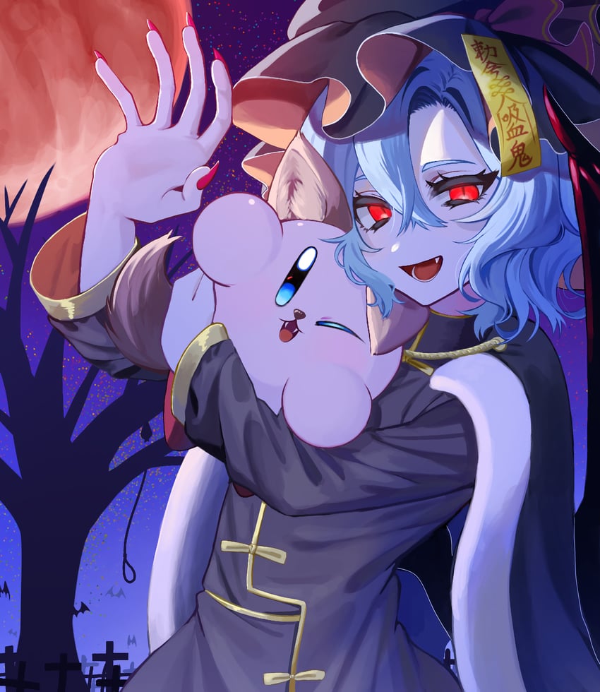 remilia scarlet and kirby (touhou and 1 more) drawn by shake_wo_san