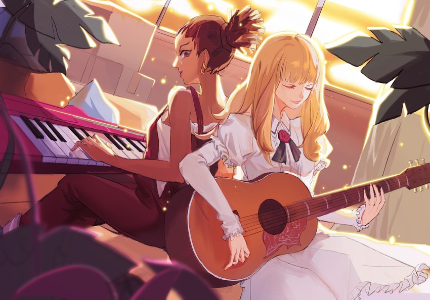 tuesday simmons and carole stanley (carole & tuesday) drawn by rannion