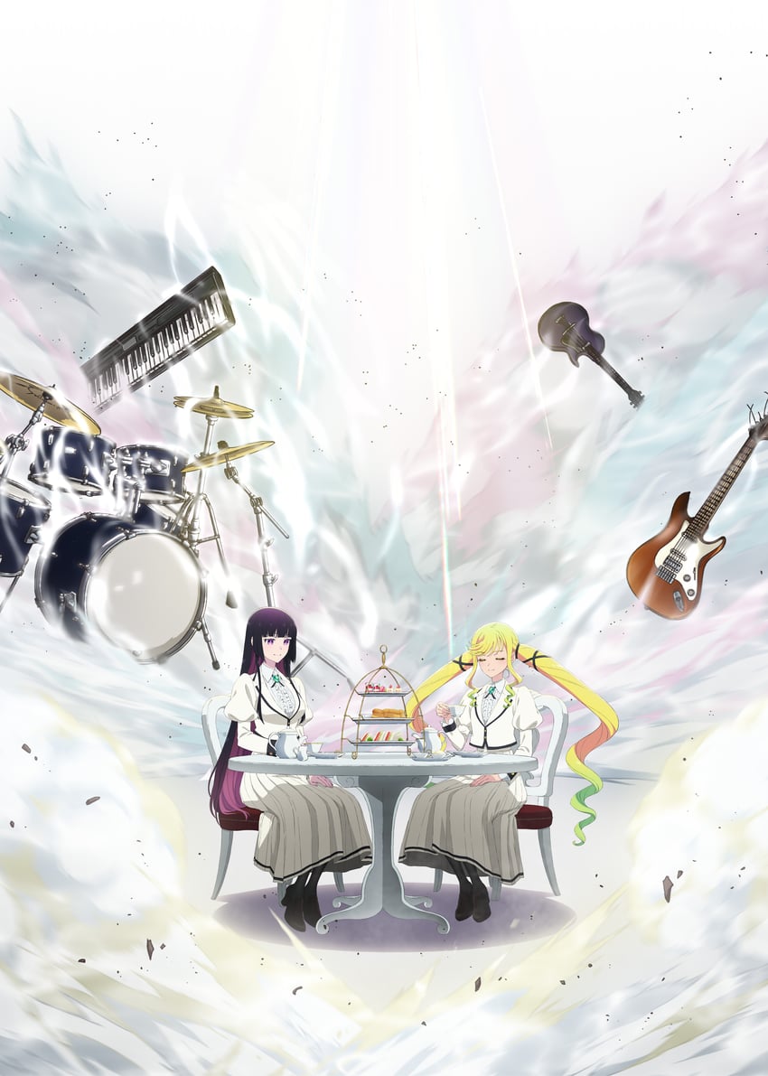 kurogane otoha and suzunomiya lilisa (rock wa lady no tashinami deshite)