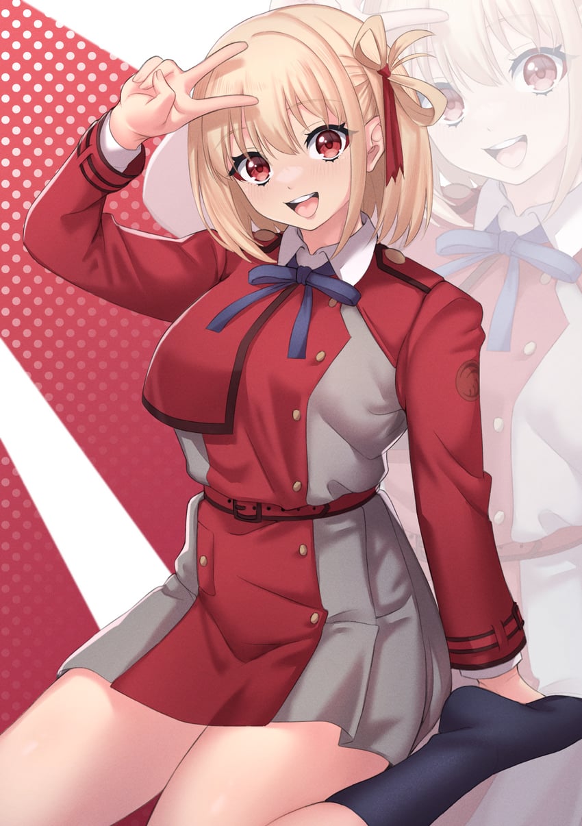 nishikigi chisato (lycoris recoil) drawn by kirima_(user_danf8787)