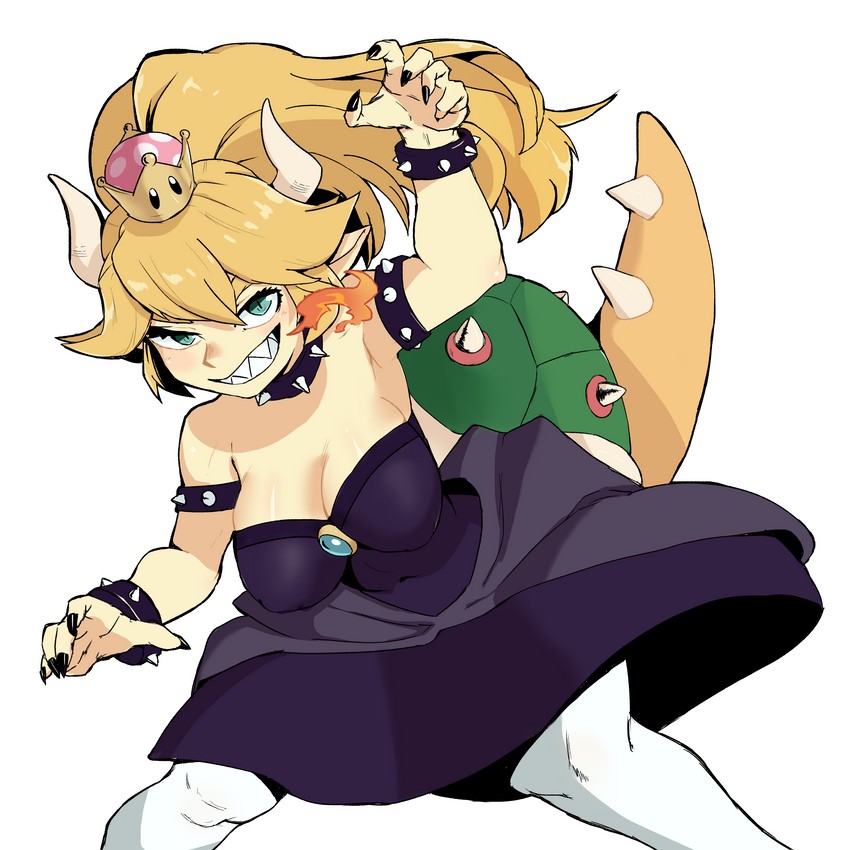 princess peach and bowsette (mario and 1 more) drawn by nimbaasu