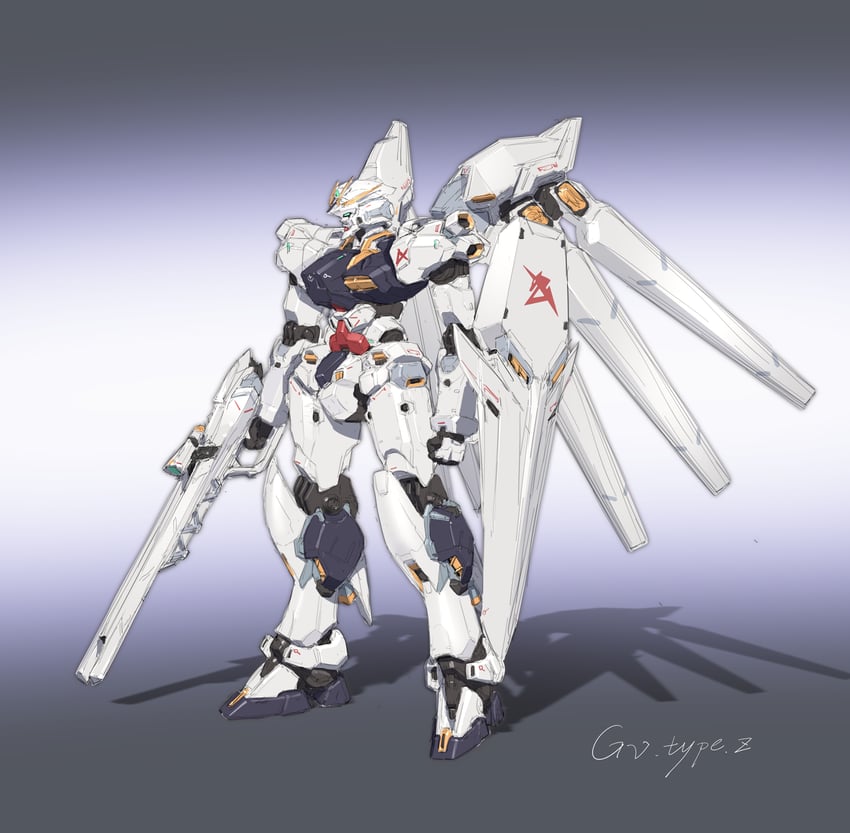 nu gundam and hi-nu gundam (gundam and 2 more) drawn by z-y-