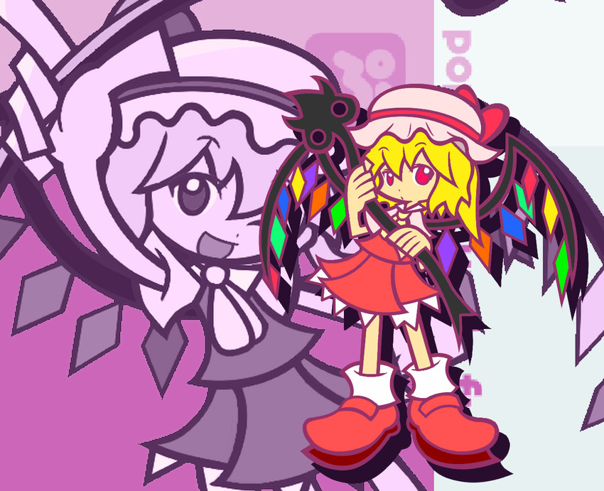 flandre scarlet (touhou and 2 more) drawn by y&k