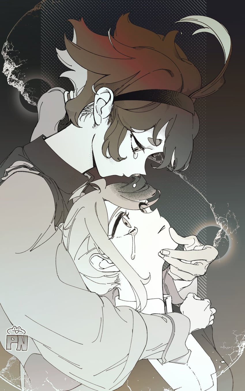 suletta mercury and miorine rembran (gundam and 1 more) drawn by ponye_(ponponye)