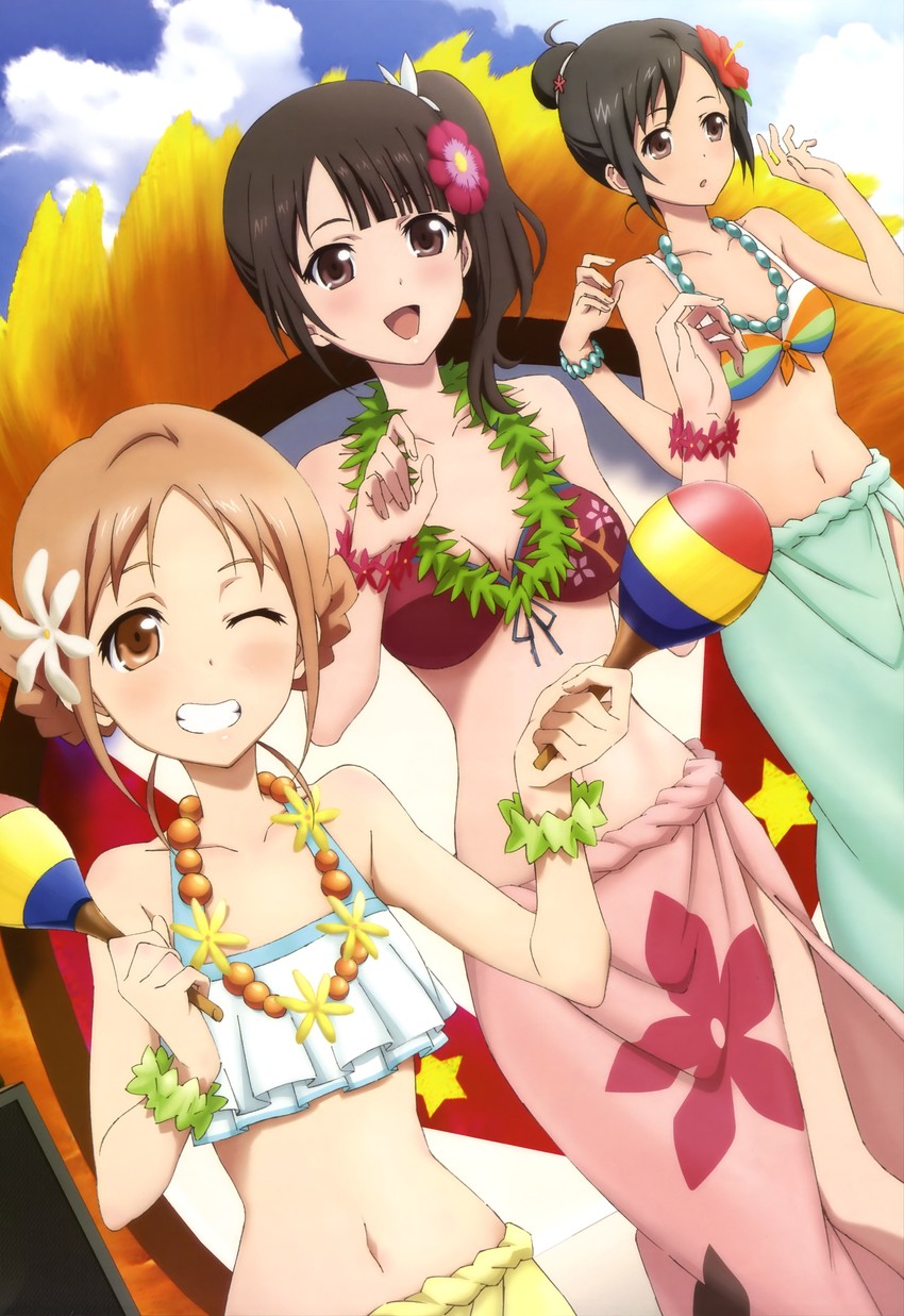 okita sawa, miyamoto konatsu, and sakai wakana (nyantype and 1 more) drawn by okuda_yousuke