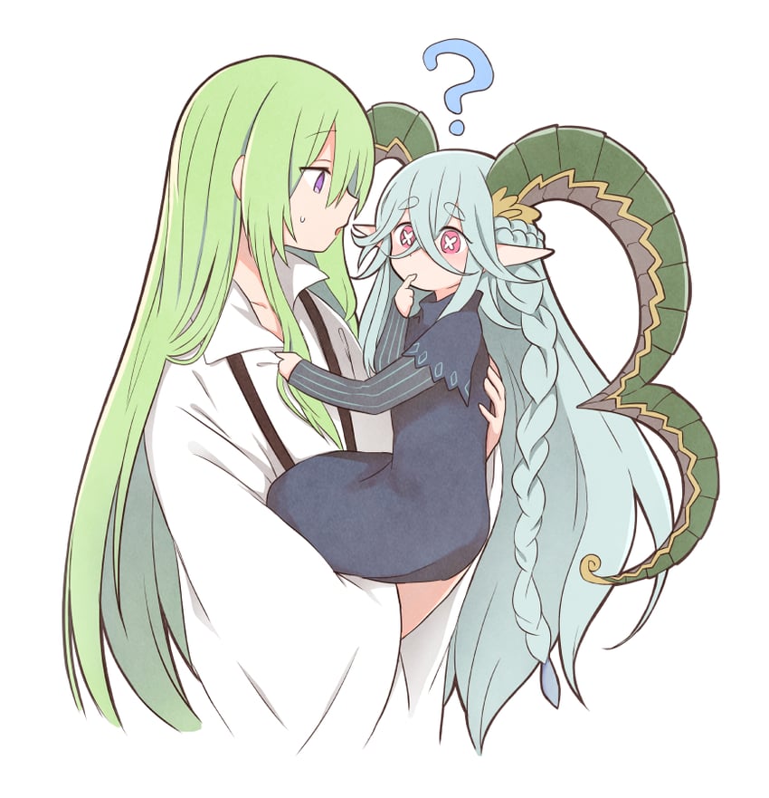 enkidu, tiamat, larva tiamat, and kingu (fate and 1 more) drawn by yoyo_9ea