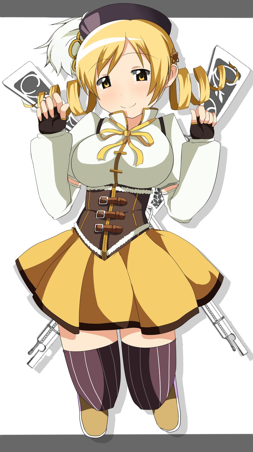 tomoe mami (mahou shoujo madoka magica) drawn by fruits_punch