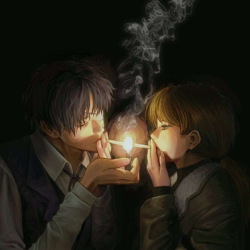 daan and karin (fear & hunger and 1 more) drawn by 0017bluemoon