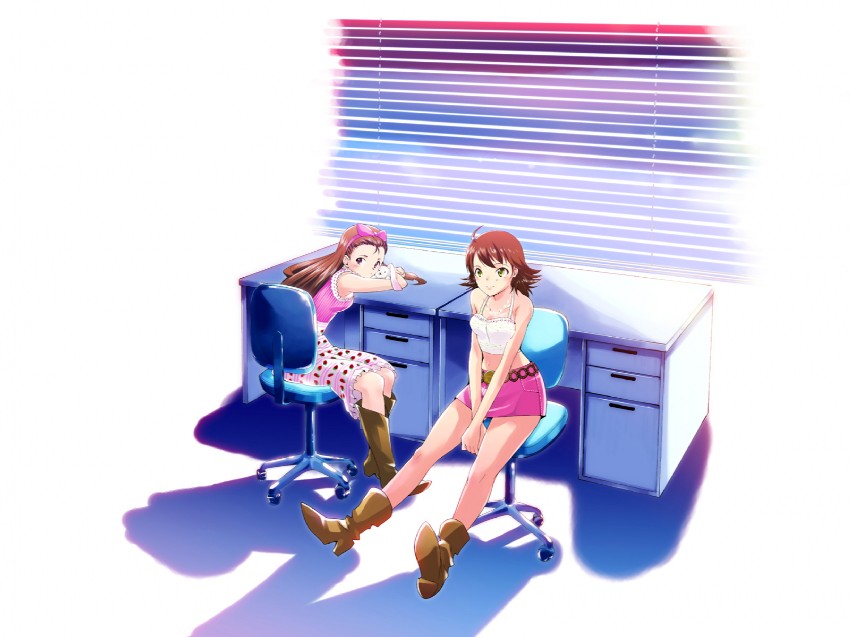 hoshii miki, minase iori, and usa-chan (idolmaster) drawn by riyo_(riyontoko)