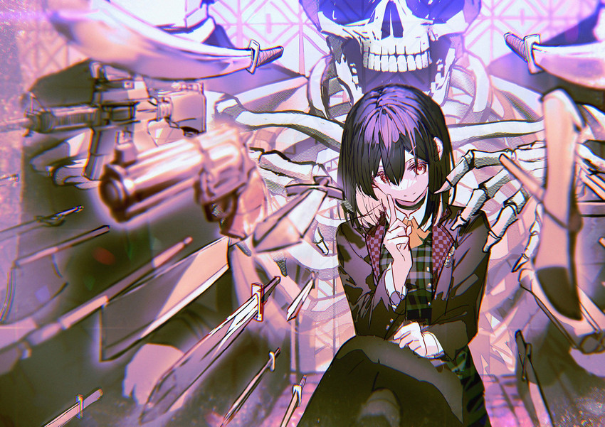 polaris (bokura no sekai wa fiction de) drawn by enj!