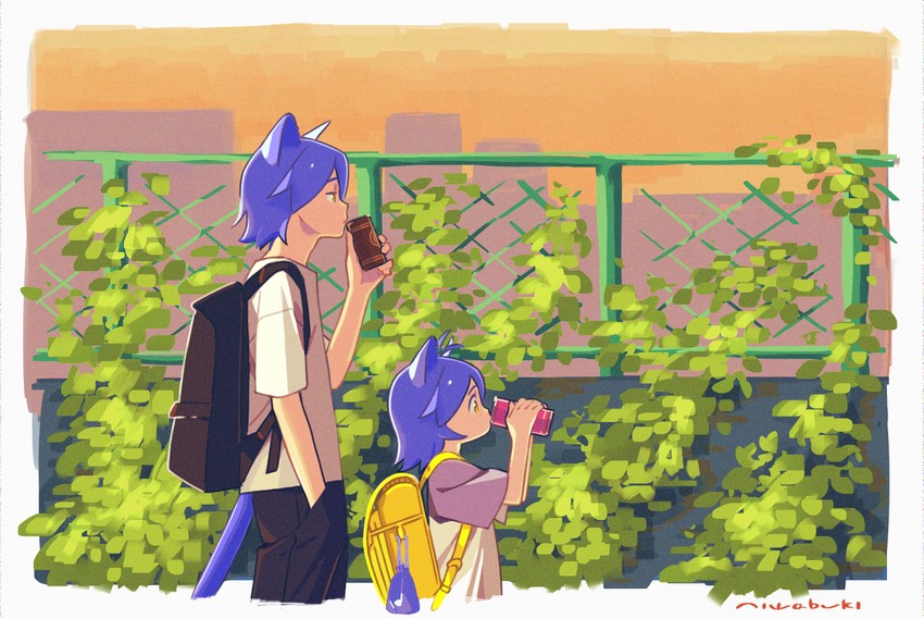noshime ruka and satonaka kei (original) drawn by niwabuki