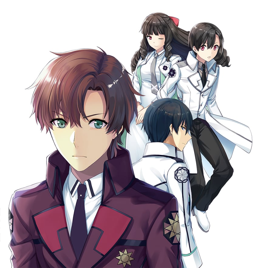 shiba tatsuya, ichijou masaki, kuroba ayako, and kuroba fumiya (mahouka koukou no rettousei) drawn by yuzuki_n_dash