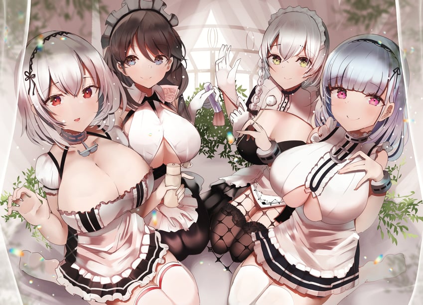sirius, dido, hermione, and charybdis (azur lane) drawn by elroud0050
