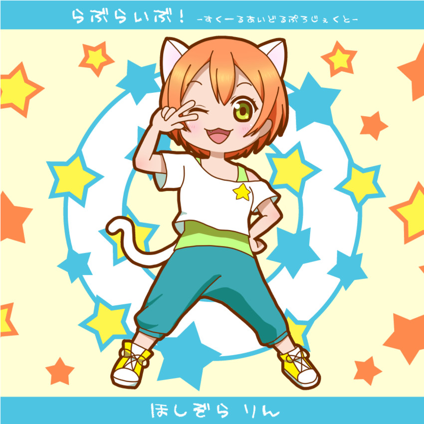 hoshizora rin (love live! and 1 more) drawn by shirokuma_(shirokuma416)