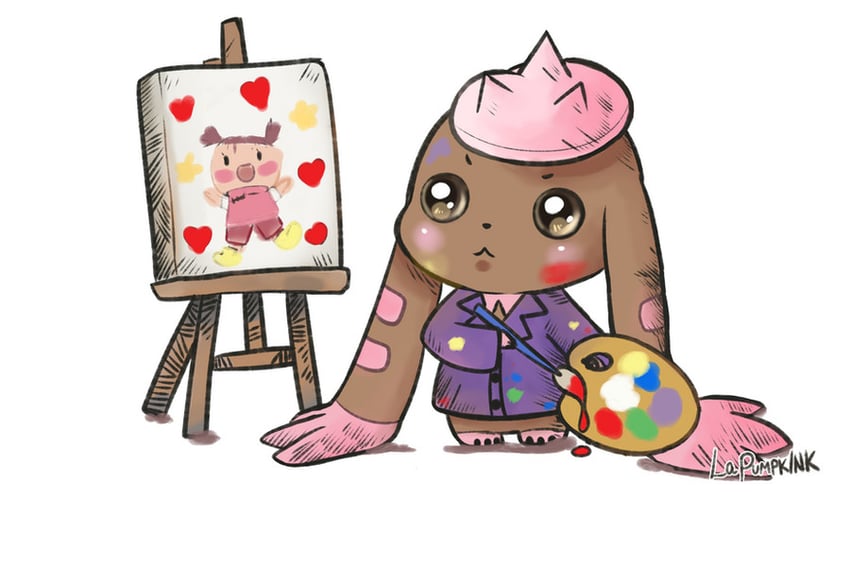 lopmon and lee shaochung (digimon and 1 more) drawn by lapumpkink