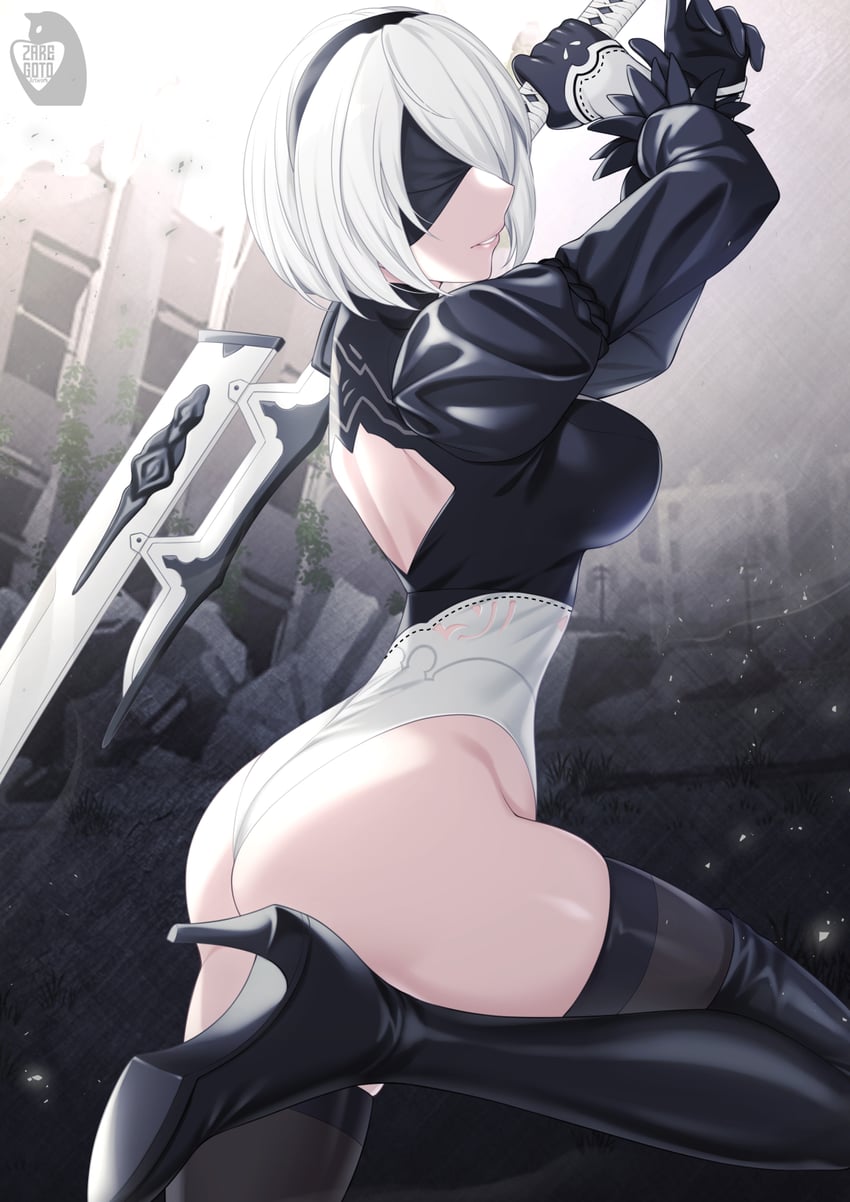 2b (nier and 1 more) drawn by zaregoto_tsukai_no_deshi