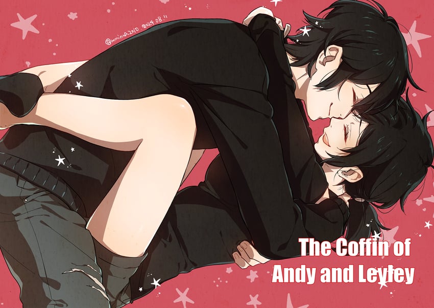 ashley graves and andrew graves (the coffin of andy and leyley) drawn by moni