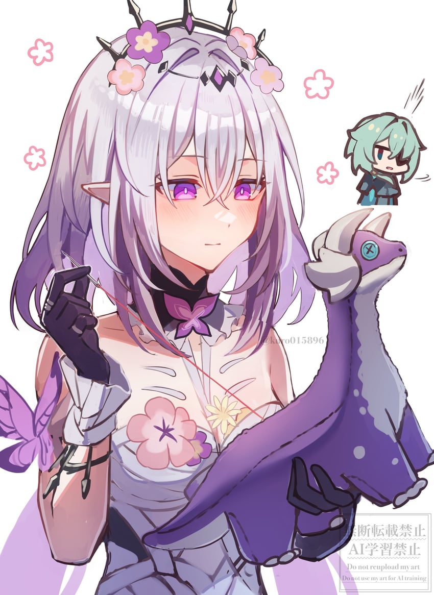 castorice and anaxa (honkai and 1 more) drawn by kuro015896