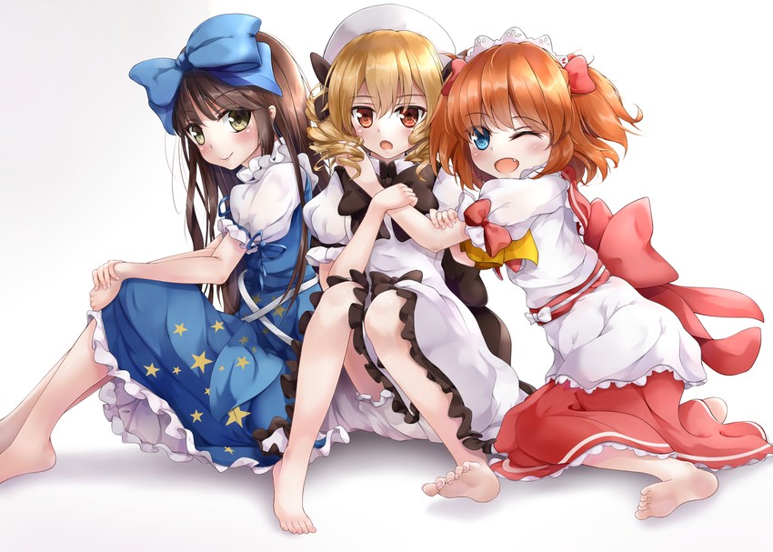 star sapphire, luna child, and sunny milk (touhou) drawn by niiya_(35871407)