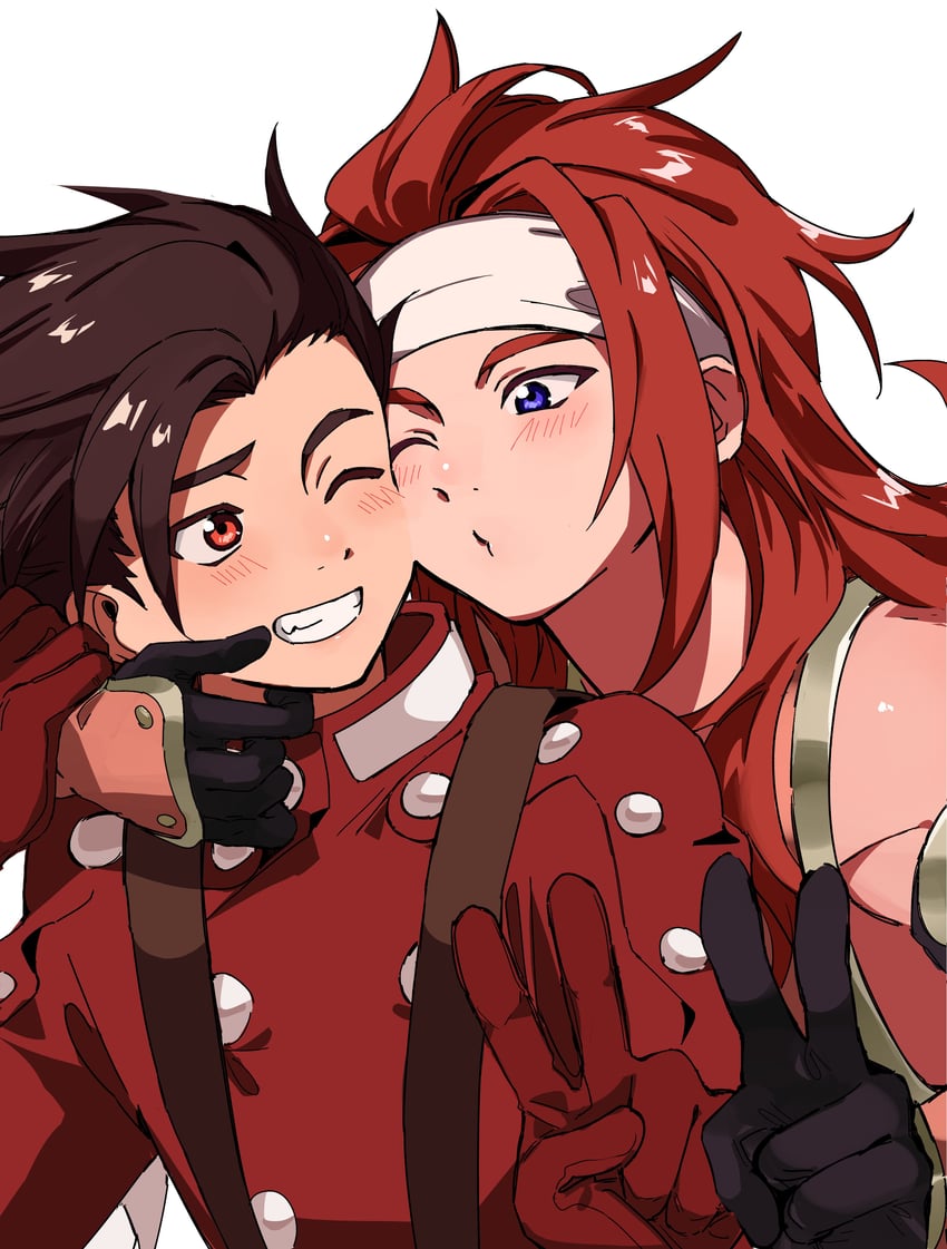 lloyd irving and zelos wilder (tales of and 1 more) drawn by aemono_(lemolemo_lmn)