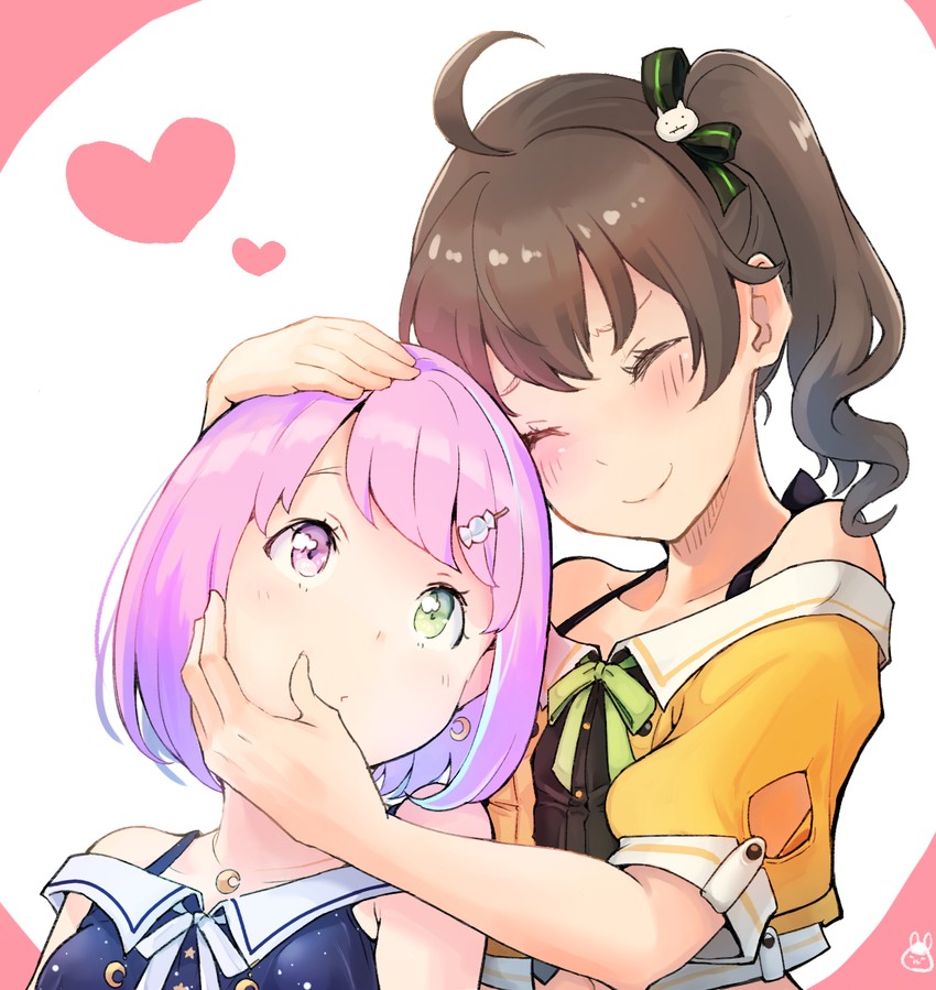 natsuiro matsuri and himemori luna (hololive) drawn by shiratama_(komekiti10)