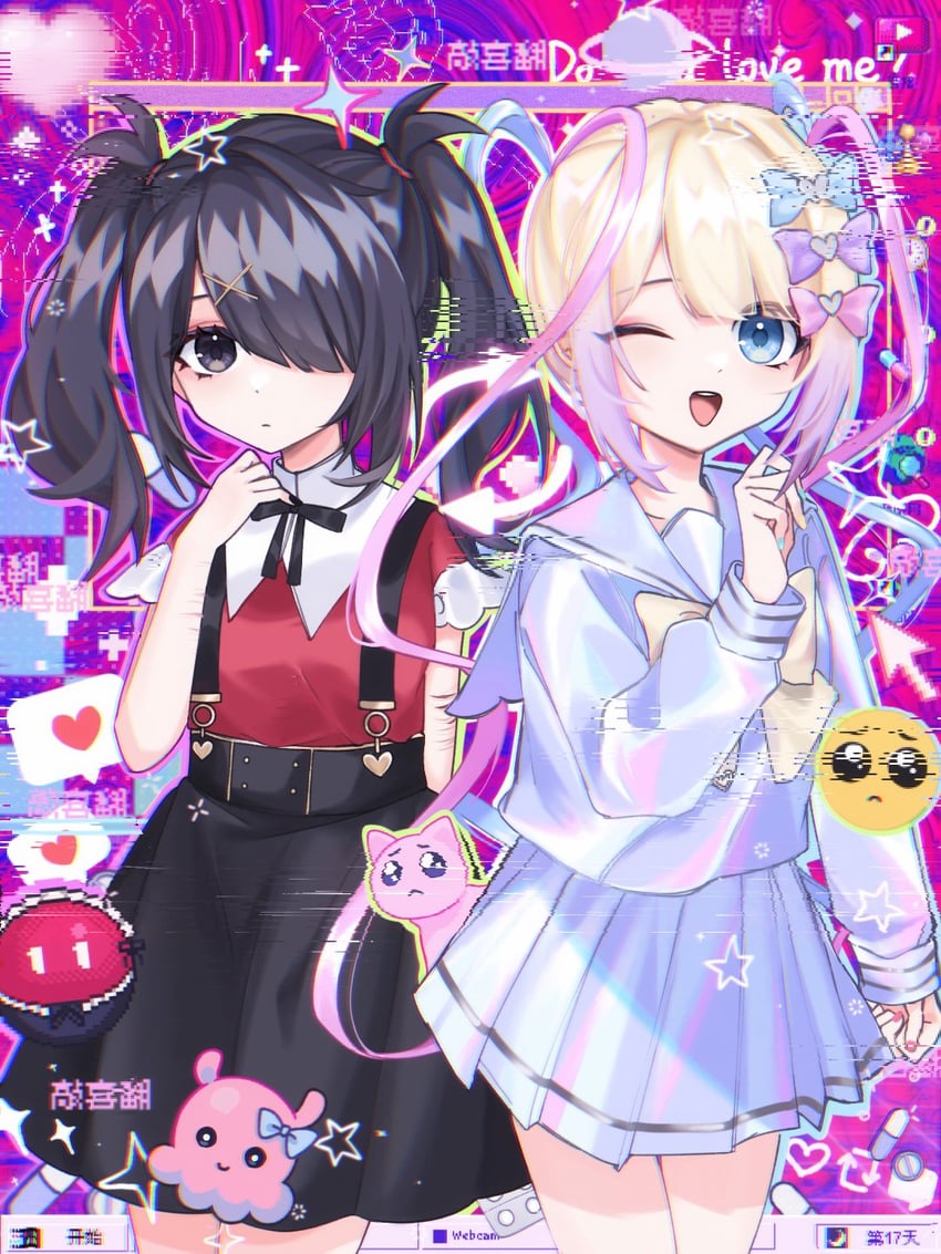 chouzetsusaikawa tenshi-chan, ame-chan, and pien cat (needy girl overdose and 3 more) drawn by mofa_shaonu_xiao_die