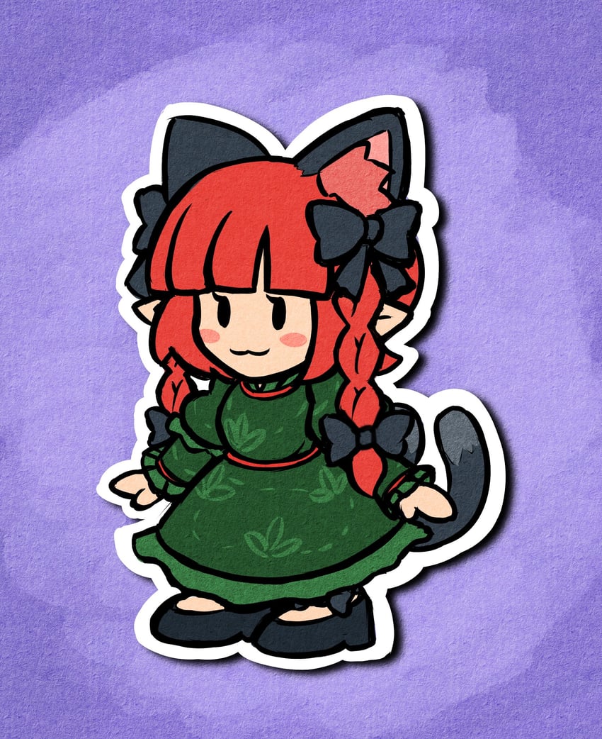 kaenbyou rin (touhou and 2 more) drawn by mcsquiddies