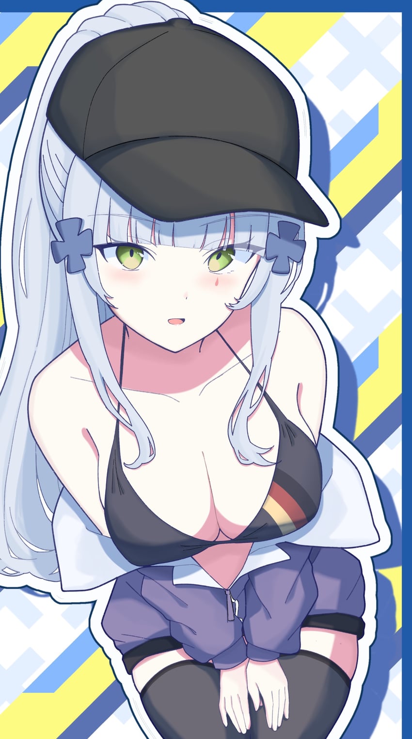 hk416 and klukai (girls' frontline and 1 more) drawn by uchikata_takeaki