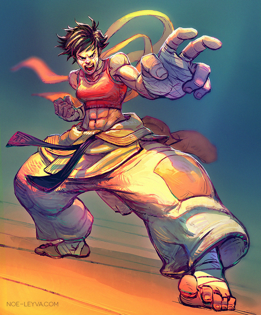 makoto (street fighter) drawn by noe_leyva