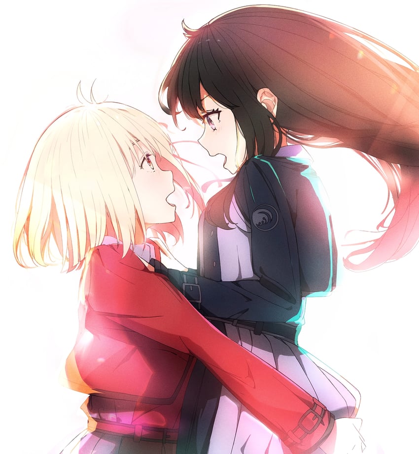 nishikigi chisato and inoue takina (lycoris recoil) drawn by fan_(ariku)