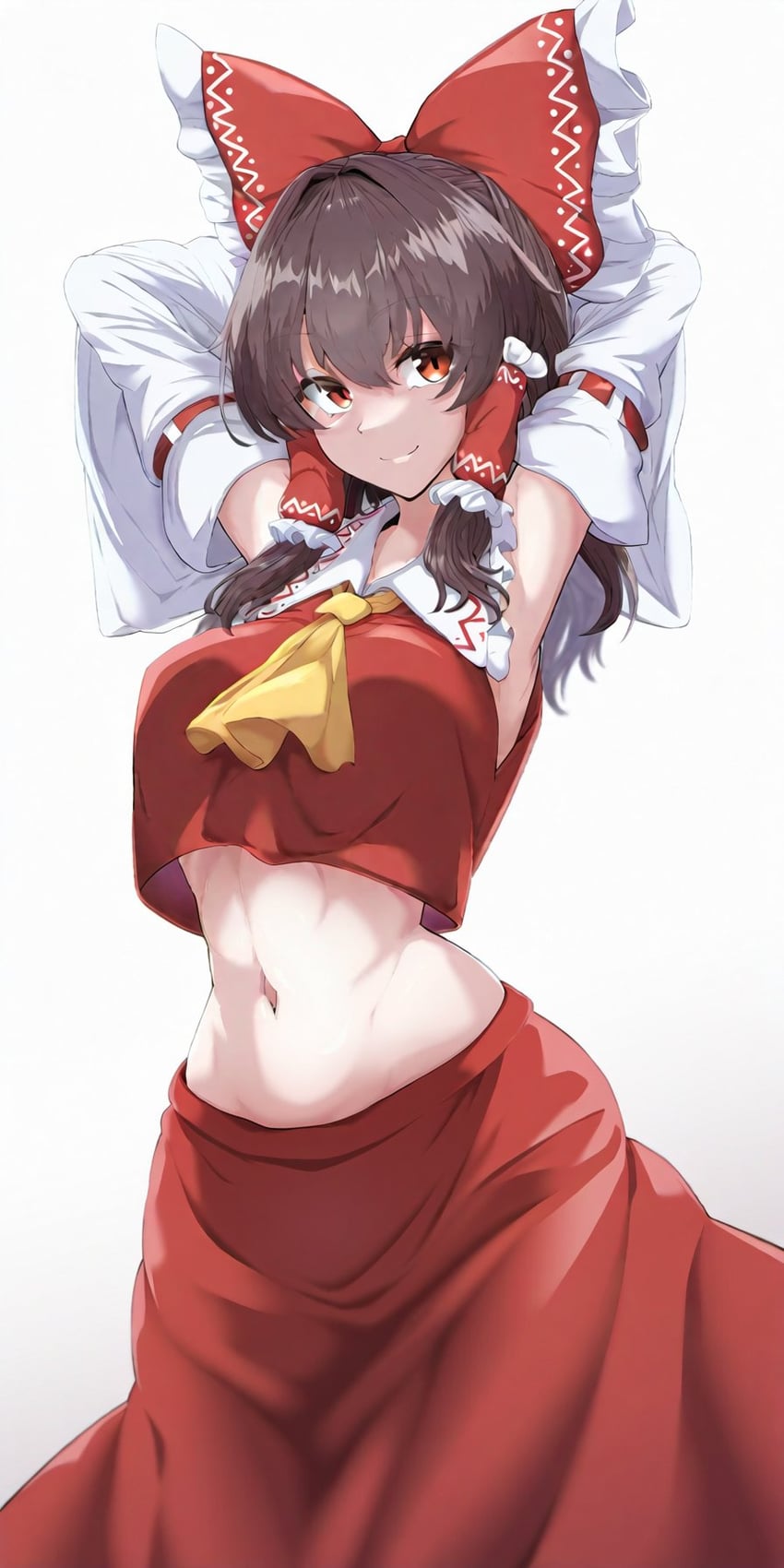 hakurei reimu (touhou) drawn by enrureturn